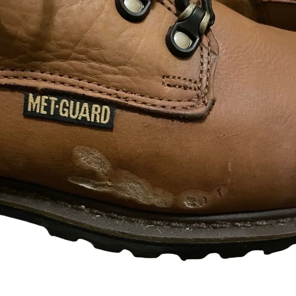 Georgia Boot Mens Steel Toe Safety Work 12M Brown Comfort Core Anti Impact G6315